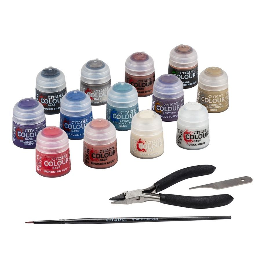 40k Paints + Tools Set