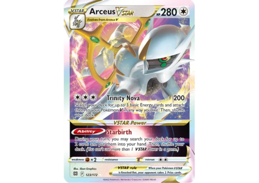 Arceus VSTAR - SWSH09: Brilliant Stars Metal Card