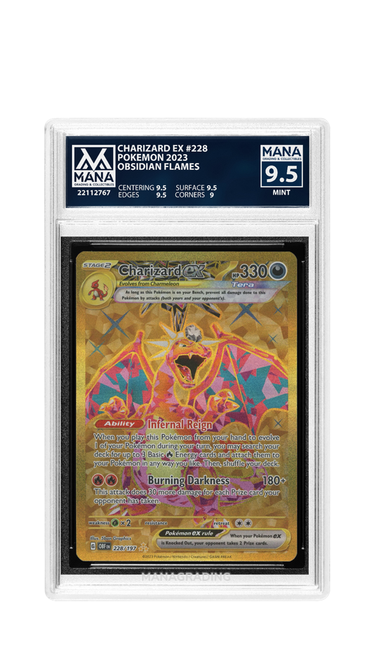 CHARIZARD EX - 228 MANA 9.5